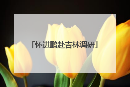 怀进鹏赴吉林调研