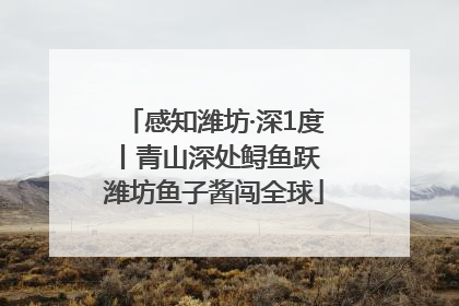 感知潍坊·深1度丨青山深处鲟鱼跃 潍坊鱼子酱闯全球