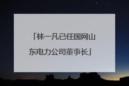 林一凡已任国网山东电力公司董事长