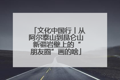 文化中国行丨从阿尔泰山到昆仑山 新疆岩壁上的“朋友圈”画的啥