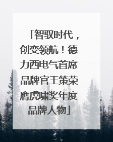 智驭时代，创变领航！德力西电气首席品牌官王策荣膺虎啸奖年度品牌人物