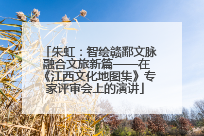 朱虹：智绘赣鄱文脉 融合文旅新篇——在《江西文化地图集》专家评审会上的演讲