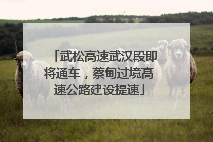 武松高速武汉段即将通车，蔡甸过境高速公路建设提速