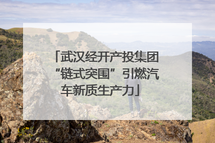 武汉经开产投集团“链式突围”引燃汽车新质生产力