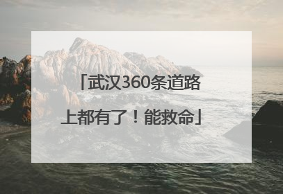 武汉360条道路上都有了！能救命