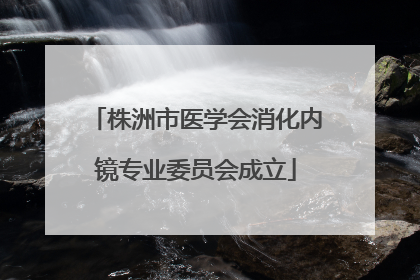 株洲市医学会消化内镜专业委员会成立