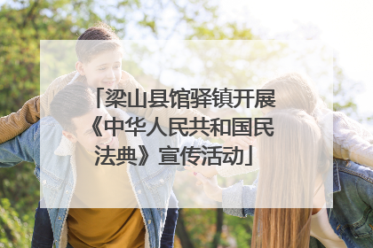 梁山县馆驿镇开展《中华人民共和国民法典》宣传活动