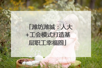潍坊潍城：人大+工会模式打造基层职工幸福圈