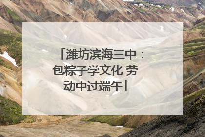 潍坊滨海三中：包粽子学文化 劳动中过端午
