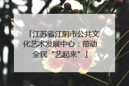 江苏省江阴市公共文化艺术发展中心：带动全民“艺起来”