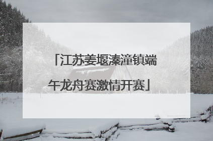 江苏姜堰溱潼镇端午龙舟赛激情开赛