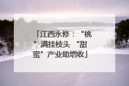 江西永修：“桃”满挂枝头 “甜蜜”产业助增收
