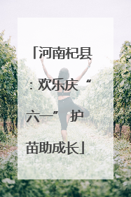 河南杞县：欢乐庆“六一” 护苗助成长