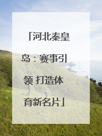 河北秦皇岛：赛事引领 打造体育新名片