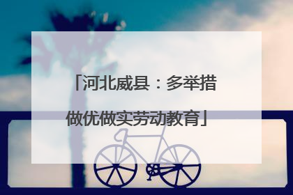 河北威县：多举措做优做实劳动教育
