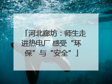 河北廊坊：师生走进热电厂 感受“环保”与“安全”