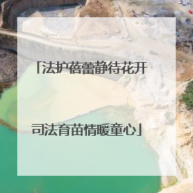 法护蓓蕾静待花开 司法育苗情暖童心