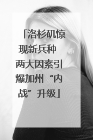 洛杉矶惊现新兵种 两大因素引爆加州“内战”升级