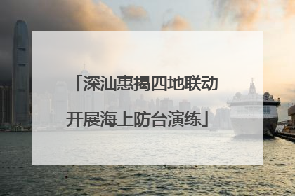 深汕惠揭四地联动开展海上防台演练