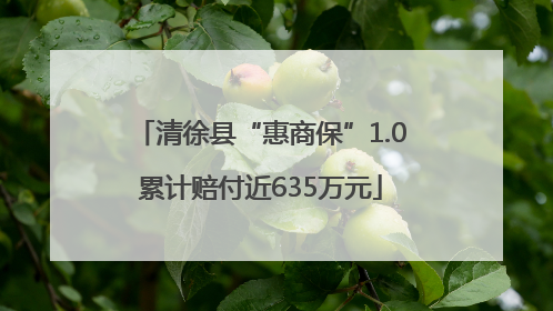 清徐县“惠商保”1.0累计赔付近635万元