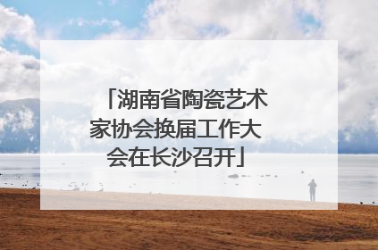 湖南省陶瓷艺术家协会换届工作大会在长沙召开