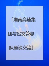 湖南高速集团与省交管总队座谈交流
