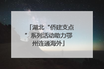湖北“侨建支点”系列活动助力鄂州连通海外