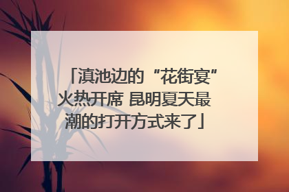 滇池边的“花街宴”火热开席 昆明夏天最潮的打开方式来了