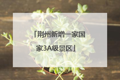 荆州新增一家国家3A级景区