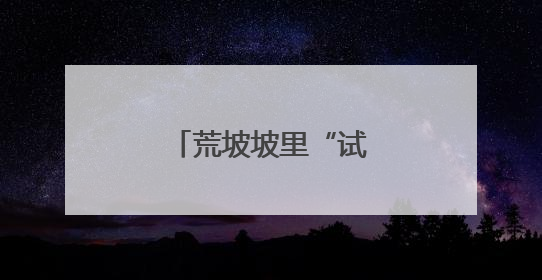 荒坡坡里“试”出希望果