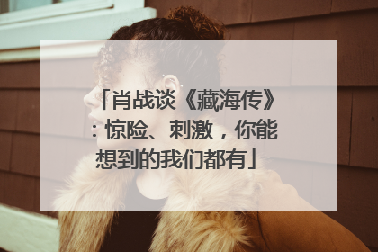肖战谈《藏海传》：惊险、刺激，你能想到的我们都有