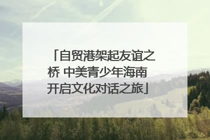 自贸港架起友谊之桥 中美青少年海南开启文化对话之旅