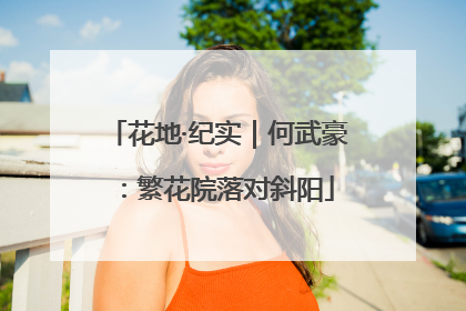 花地·纪实｜何武豪：繁花院落对斜阳