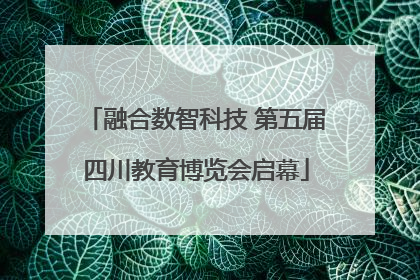 融合数智科技 第五届四川教育博览会启幕