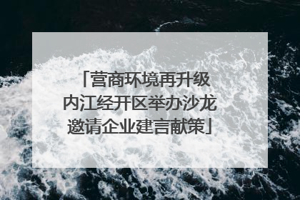 营商环境再升级 内江经开区举办沙龙邀请企业建言献策