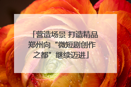 营造场景 打造精品 郑州向“微短剧创作之都”继续迈进