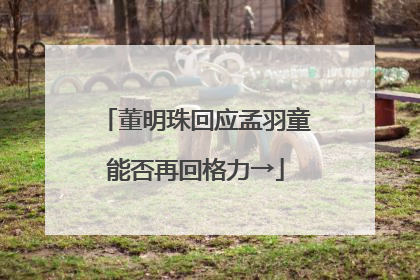 董明珠回应孟羽童能否再回格力→