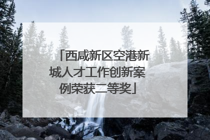 西咸新区空港新城人才工作创新案例荣获二等奖