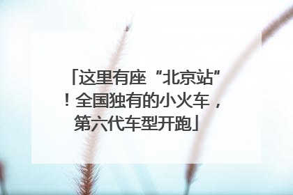 这里有座“北京站”！全国独有的小火车，第六代车型开跑