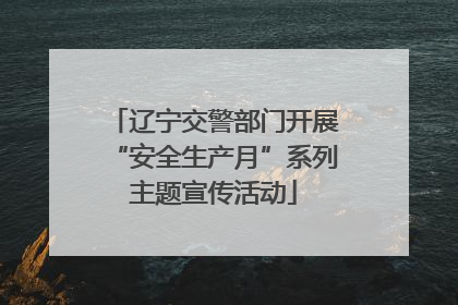 辽宁交警部门开展“安全生产月”系列主题宣传活动