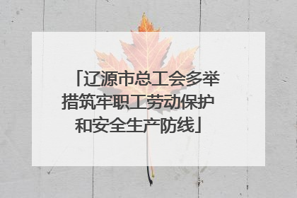 辽源市总工会多举措筑牢职工劳动保护和安全生产防线