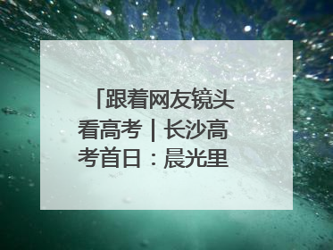 跟着网友镜头看高考｜长沙高考首日：晨光里的奔赴与守望