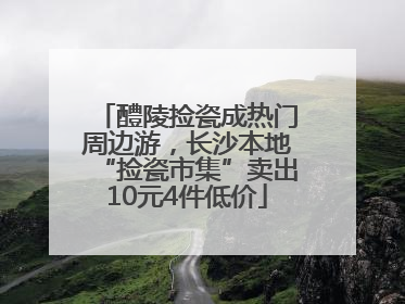 醴陵捡瓷成热门周边游，长沙本地“捡瓷市集”卖出10元4件低价