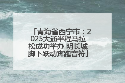 青海省西宁市：2025大通半程马拉松成功举办 明长城脚下跃动奔跑音符