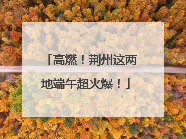 高燃！荆州这两地端午超火爆！
