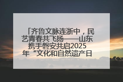 齐鲁文脉连浙中，民艺青春共飞扬——山东携手磐安共启2025年“文化和自然遗产日”系列活动