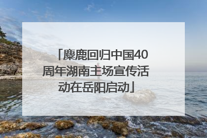麋鹿回归中国40周年湖南主场宣传活动在岳阳启动