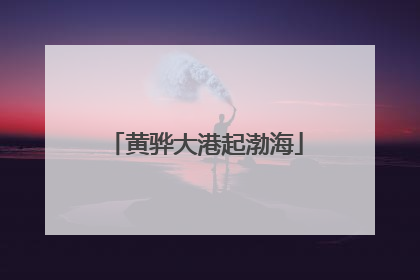 黄骅大港起渤海