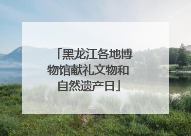 黑龙江各地博物馆献礼文物和自然遗产日