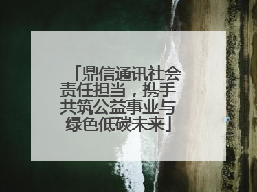 鼎信通讯社会责任担当，携手共筑公益事业与绿色低碳未来